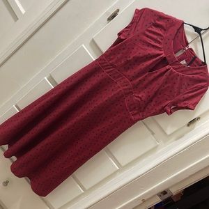 Lindy Bop Maroon Heart dress